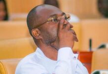 Pandemonium at Alisa: NPP meeting turns ugly as security clash with ‘Ken Must Go’ mob security