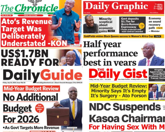 Newspaper headlines
