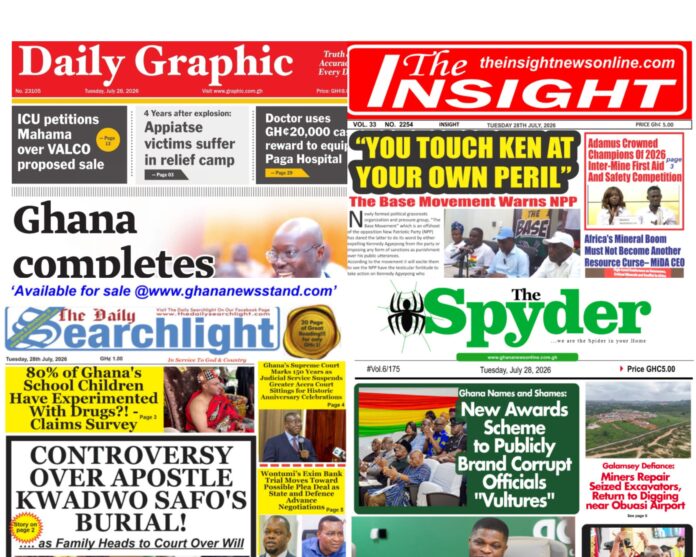 newspaper front pages
