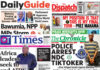 Ghana newspaper front pages for Thursday 23rd July 2026: Top stories making headlines newspaper front pages