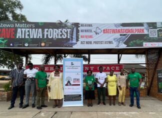 Atewa Matters Campaign unveils banner on Spintex Road to push for national park status national park