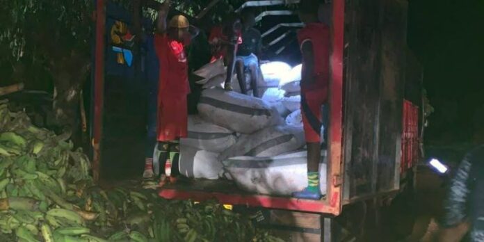 Police intercept 118 bags of cocoa allegedly bound for Togo at Bunkpurugu