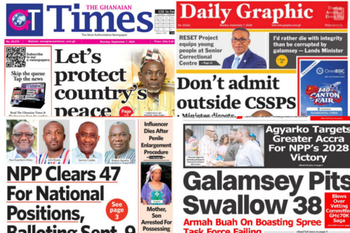 newspaper headlines