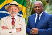 President Mahama congratulates Brazilian President Lula on re-election Lula